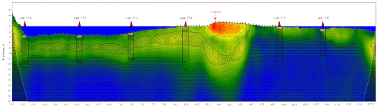 Mixed underwater and land electrical tomography survey